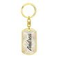 shineon dog keychain - floral with birthstone font 13