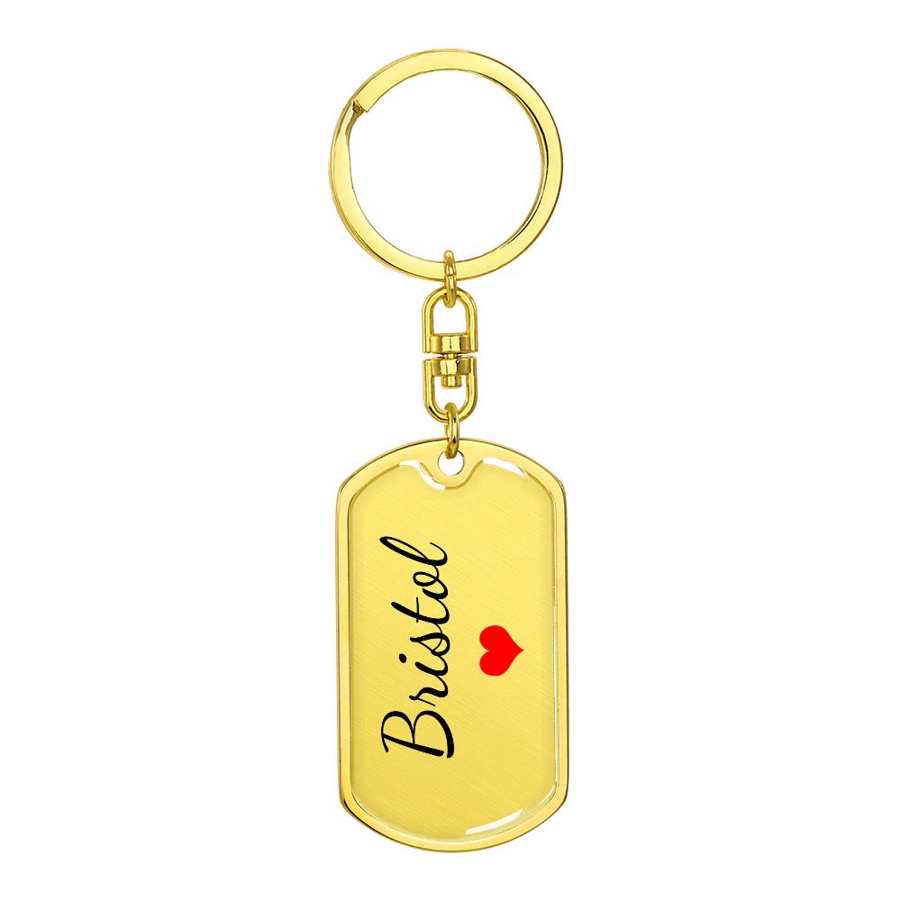 Bristol Keychain – Name Keychain for Women