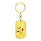July Keychain – Custom Name Keychain for Women