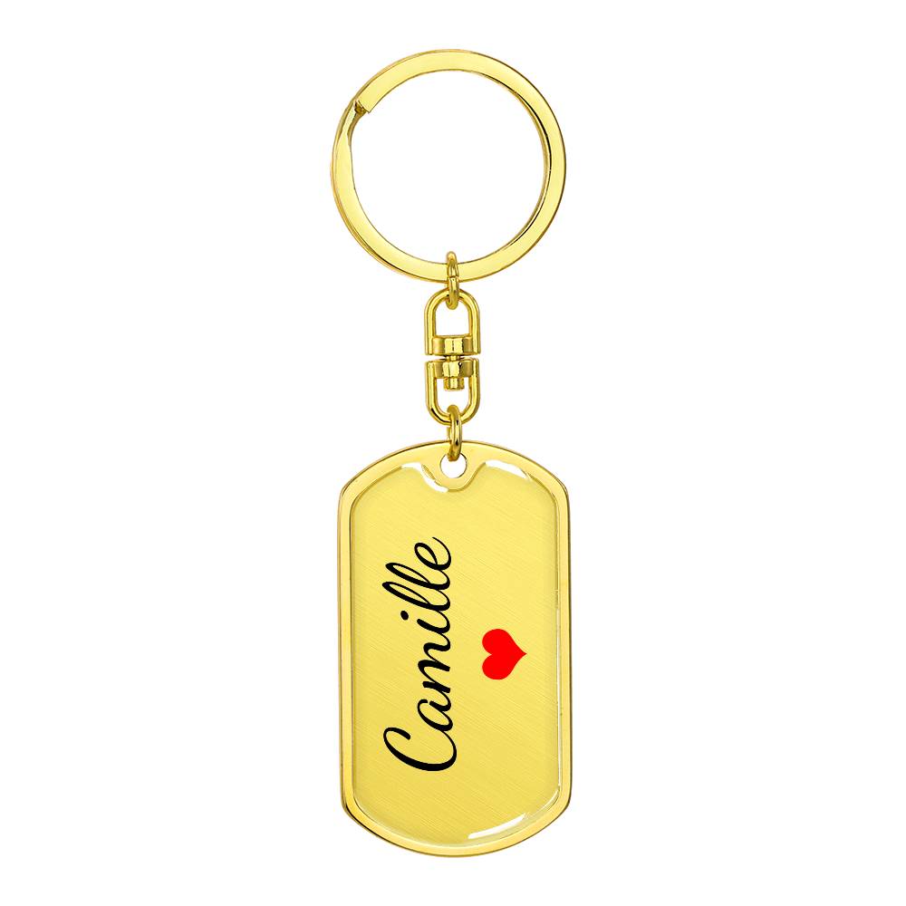 Camille Keychain – Name Keychain for Women