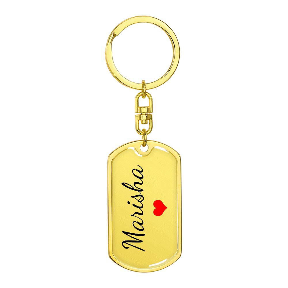 Marisha Keychain – Name Keychain for Women