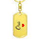 Ora Keychain – Custom Name Keychain for Women