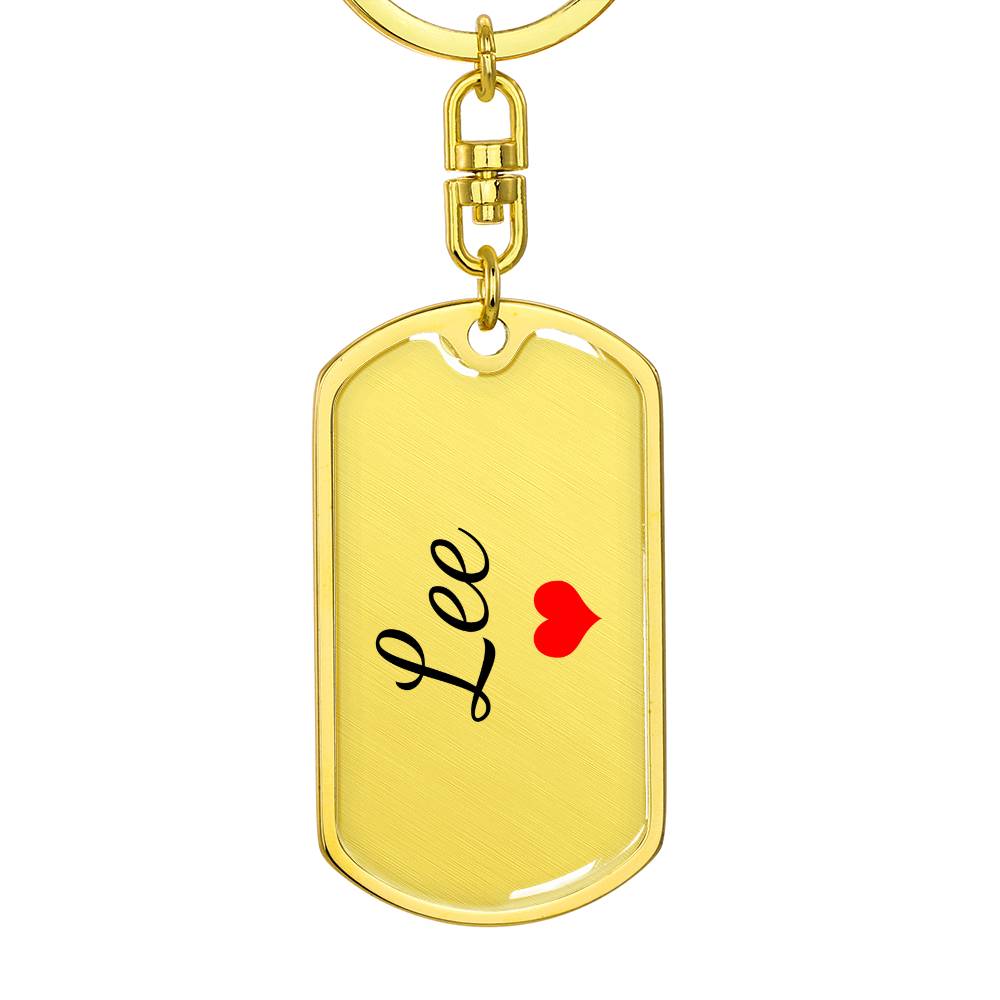 Lee Keychain – Custom Name Keychain for Women