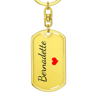 Load image into Gallery viewer, Bernadette Keychain – Name Keychain Gift
