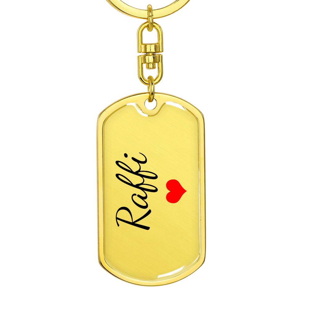 Raffi Keychain – Custom Name Keychain for Women