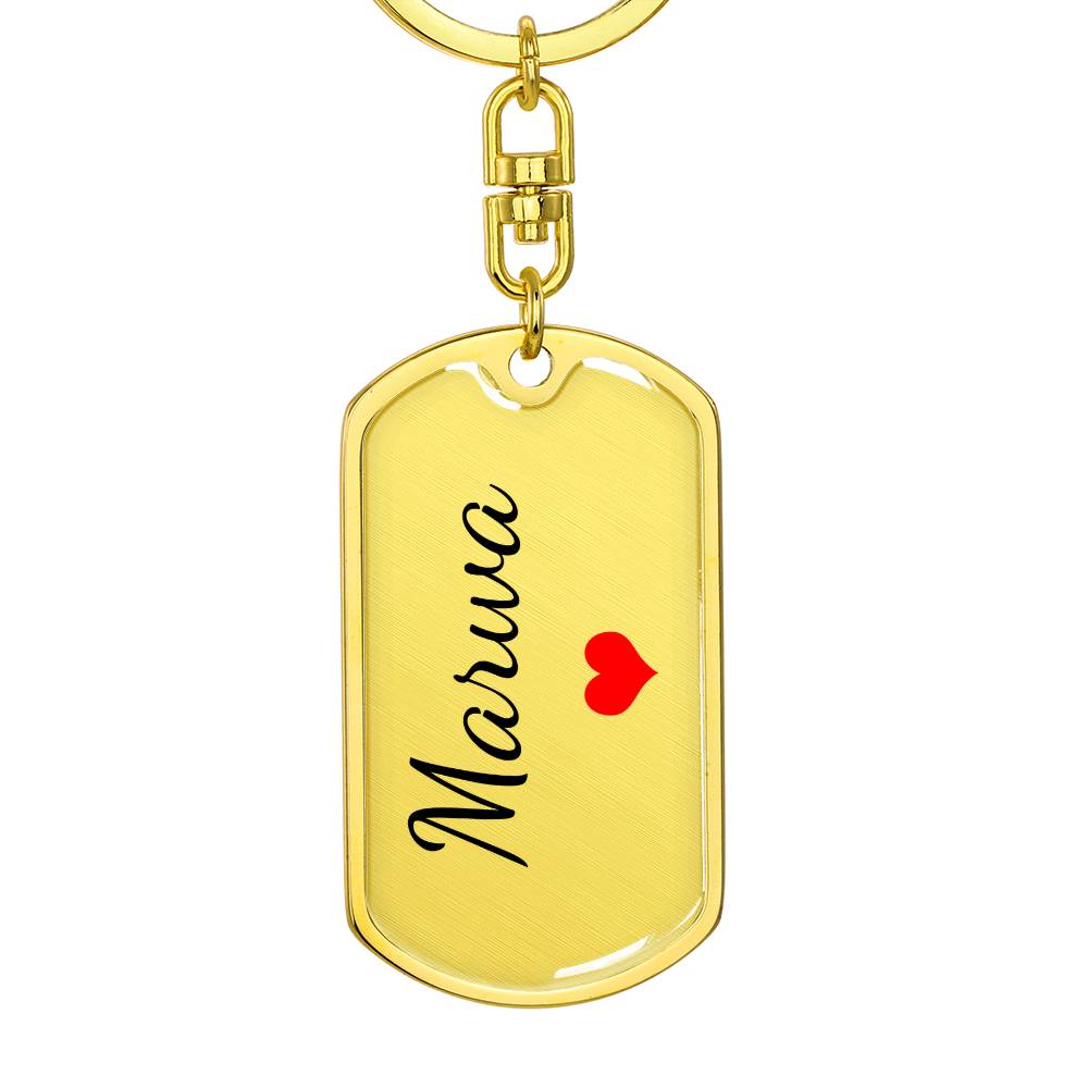 Marwa Keychain – Custom Name Keychain for Women