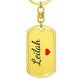 Leilah Keychain – Custom Name Keychain for Women