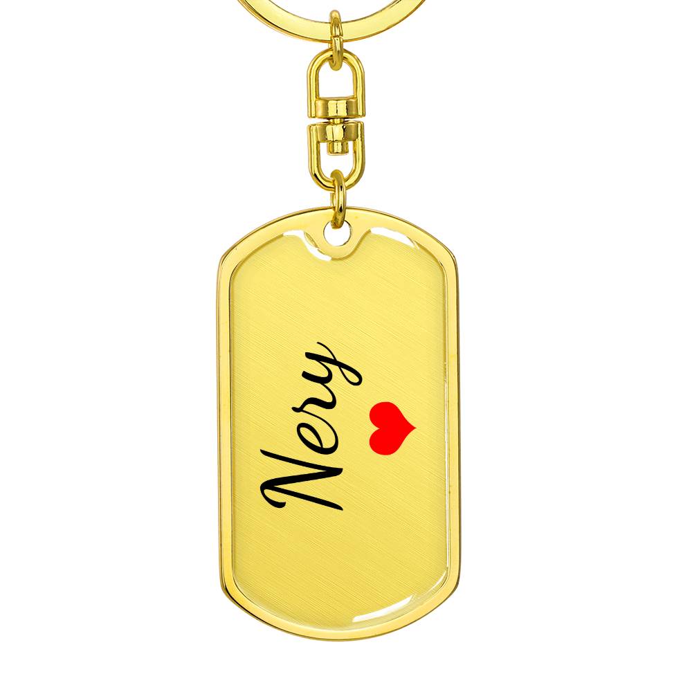 Nery Keychain – Custom Name Keychain for Women