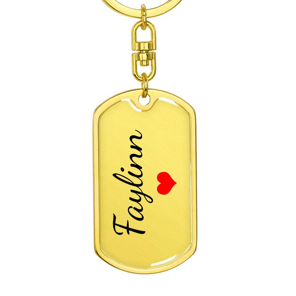 Faylinn Keychain – Name Keychain for Women