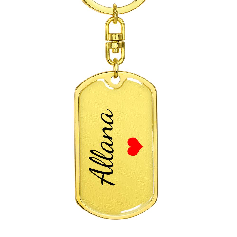 Allana Keychain – Custom Name Keychain for Women