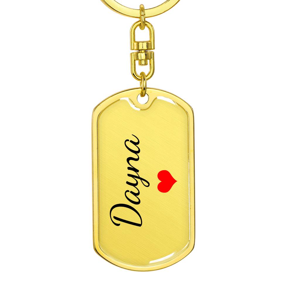 Dayna Keychain – Custom Name Keychain for Women