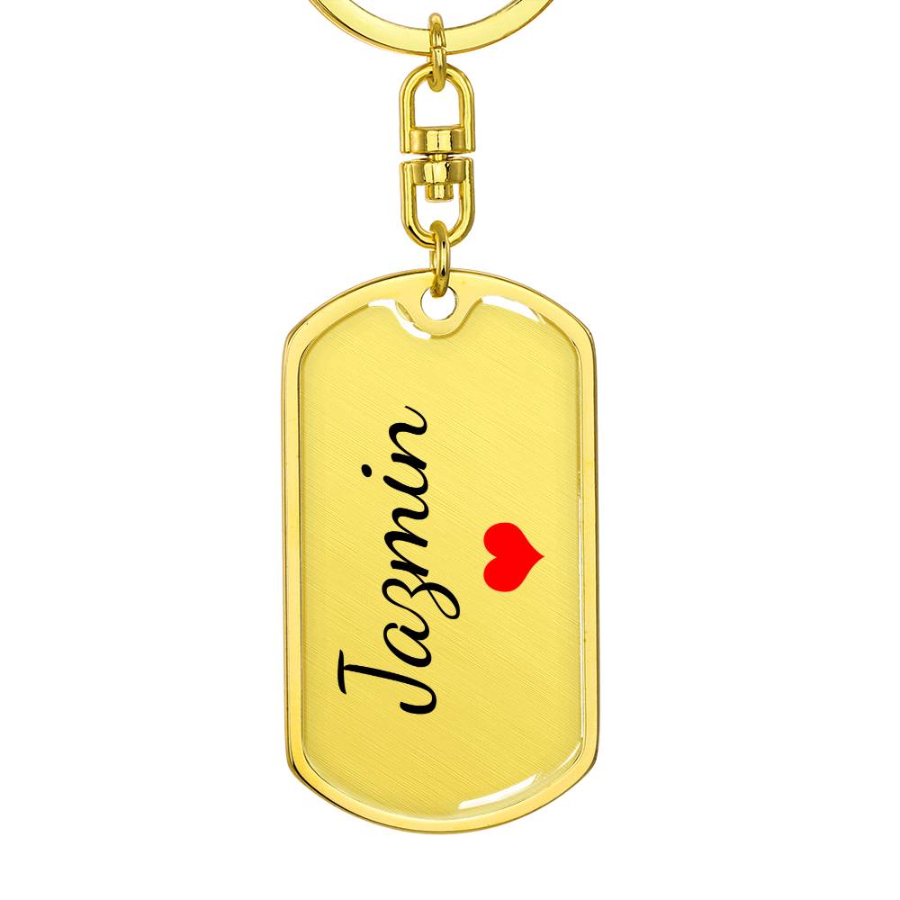 Jazmin Keychain – Custom Name Keychain for Women