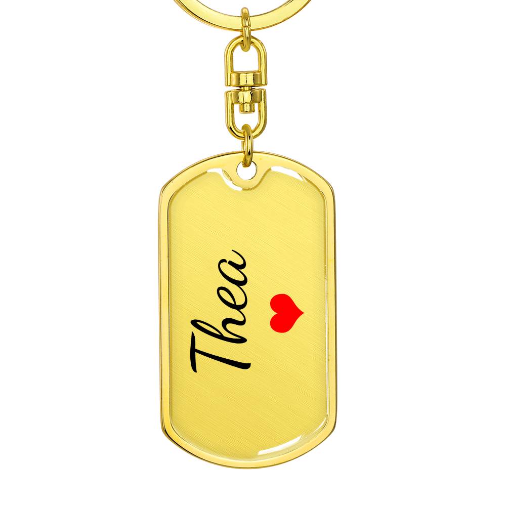 Thea Keychain – Custom Name Keychain for Women