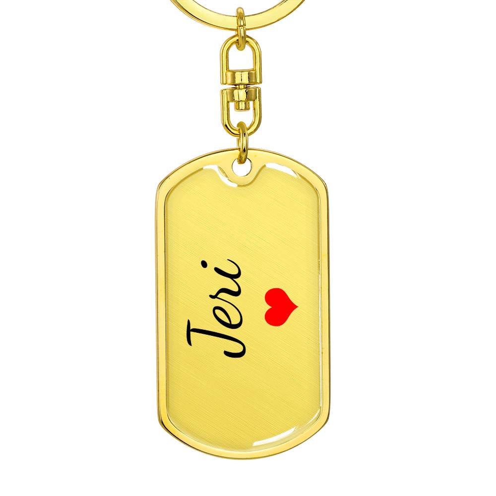 Jeri Keychain – Custom Name Keychain for Women
