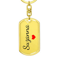 Load image into Gallery viewer, Suzanna Keychain – Name Keychain for Women
