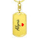 Alyna Keychain – Custom Name Keychain for Women