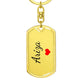 Ariza Keychain – Custom Name Keychain for Women