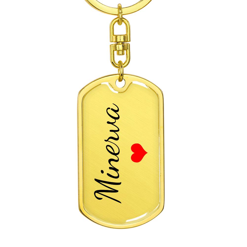 Minerva Keychain – Name Keychain for Women