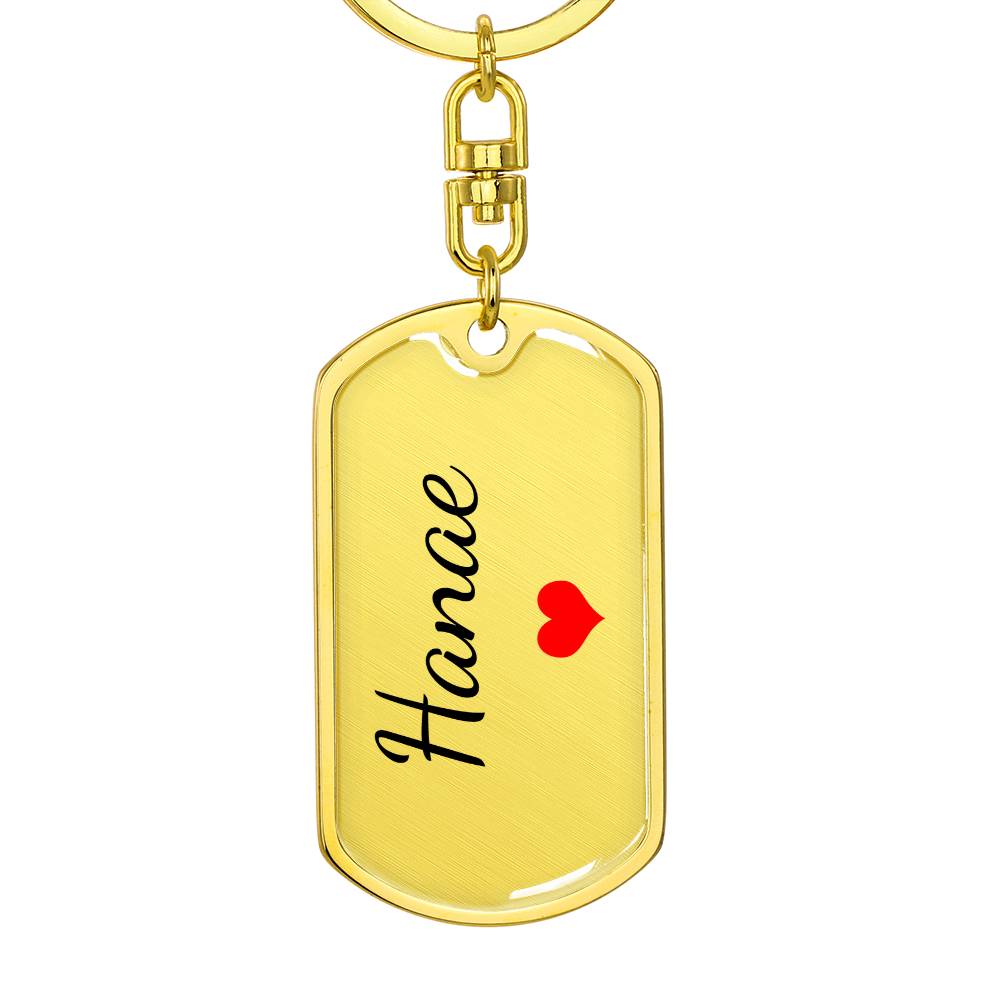 Hanae Keychain – Custom Name Keychain for Women
