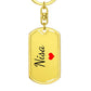 Nisa Keychain – Custom Name Keychain for Women