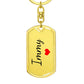 Immy Keychain – Custom Name Keychain for Women