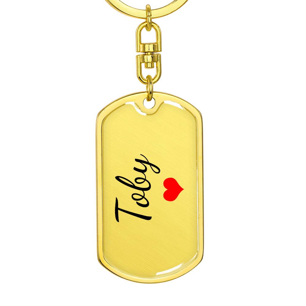 Toby Keychain – Custom Name Keychain for Women