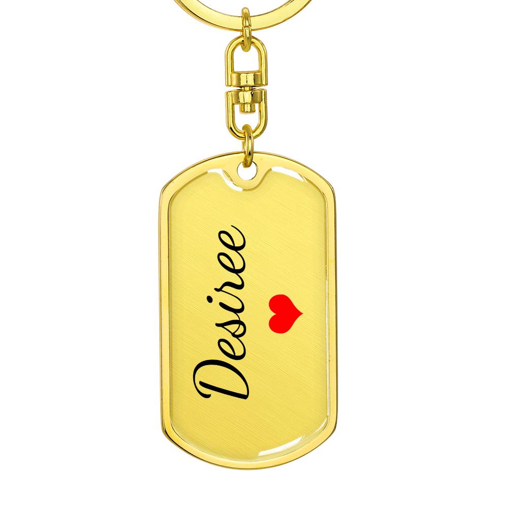 Desiree Keychain – Name Keychain for Women