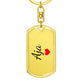 Aja Keychain – Custom Name Keychain for Women