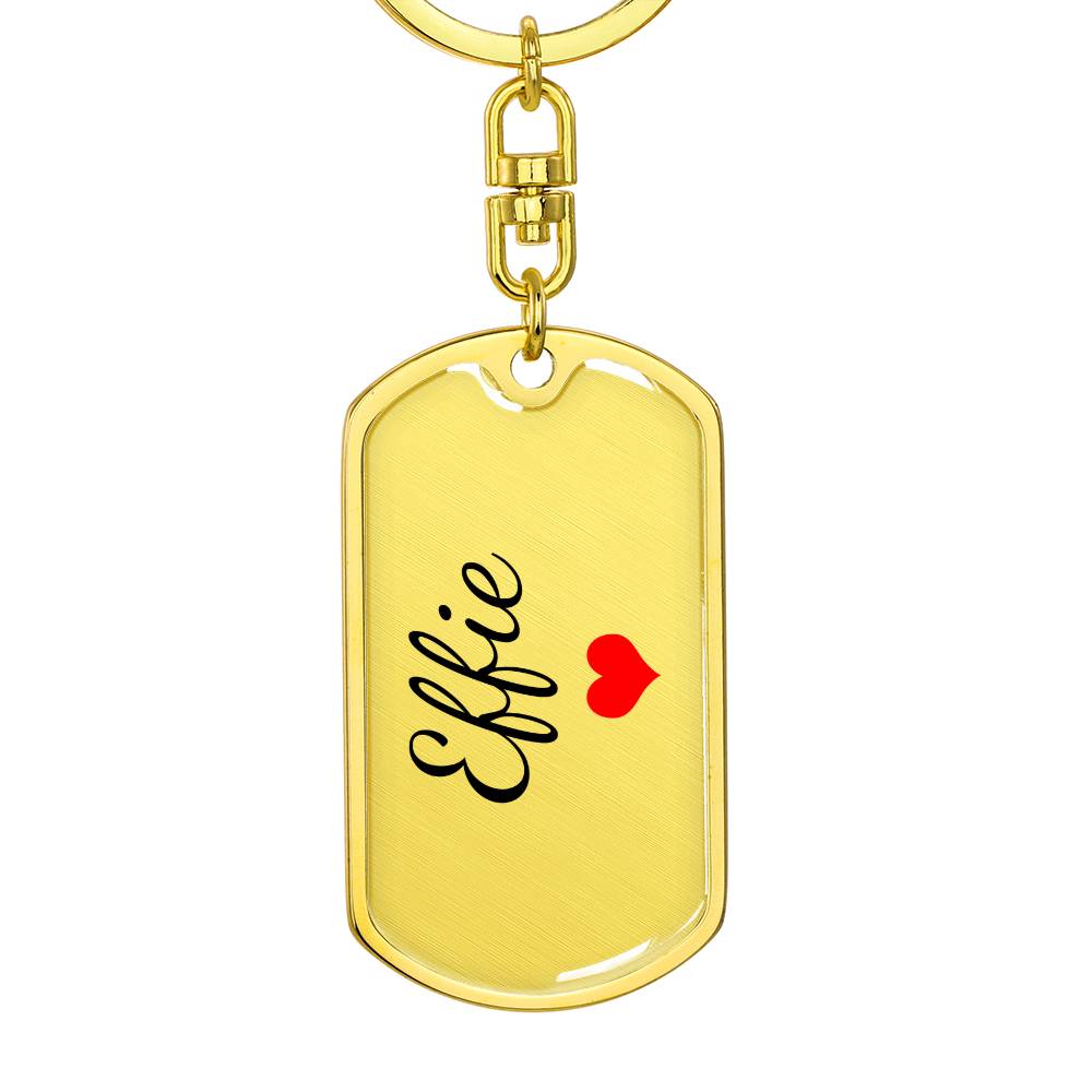 Effie Keychain – Custom Name Keychain for Women