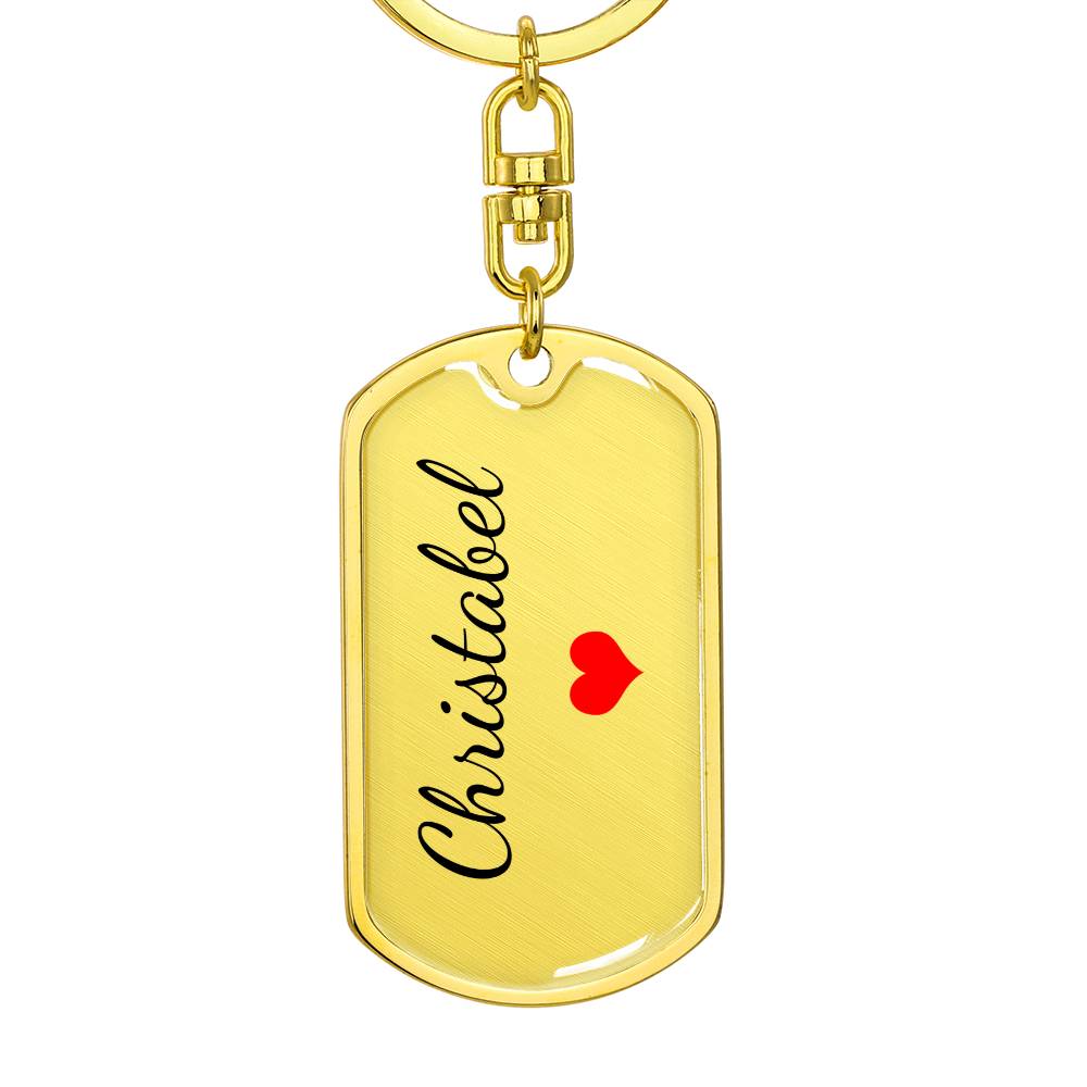 Christabel Keychain – Name Keychain Gift