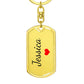 Jessica Keychain – Name Keychain for Women