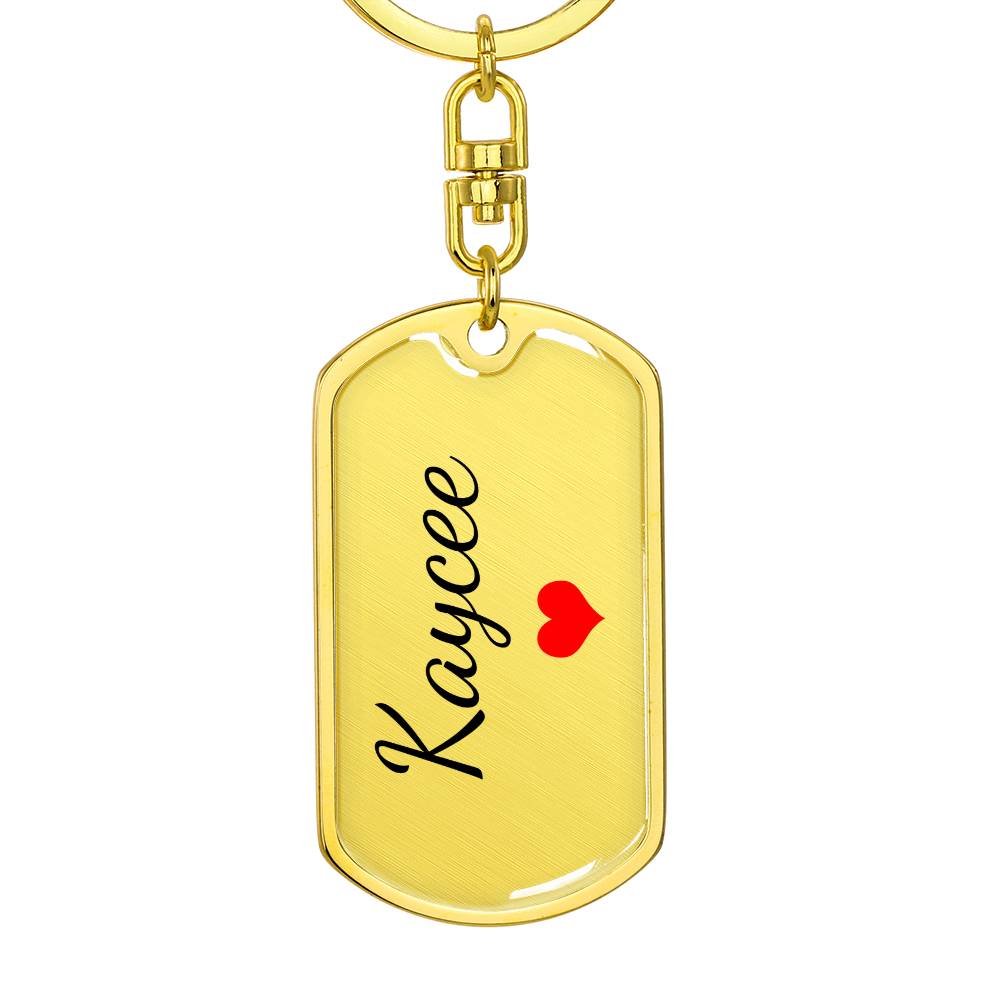 Kaycee Keychain – Custom Name Keychain for Women