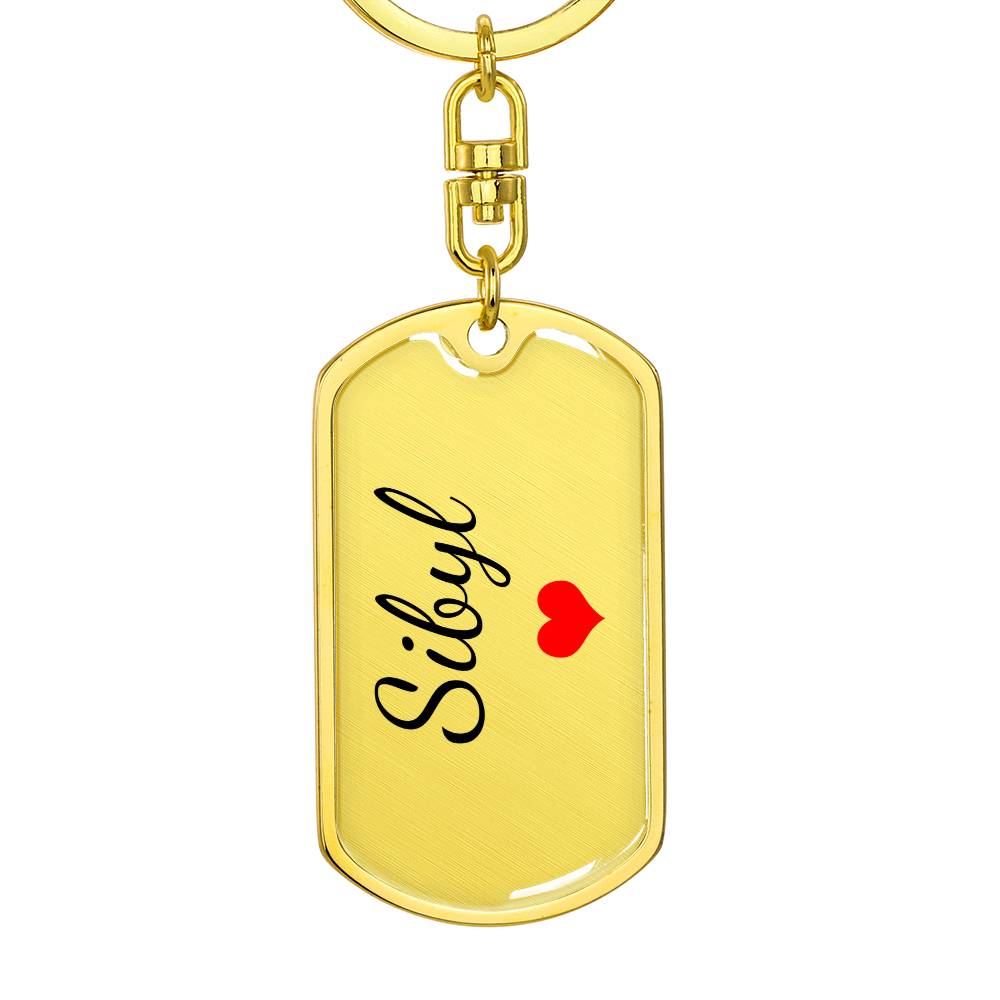 Sibyl Keychain – Custom Name Keychain for Women
