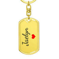 Load image into Gallery viewer, Jaelyn Keychain – Custom Name Keychain for Women
