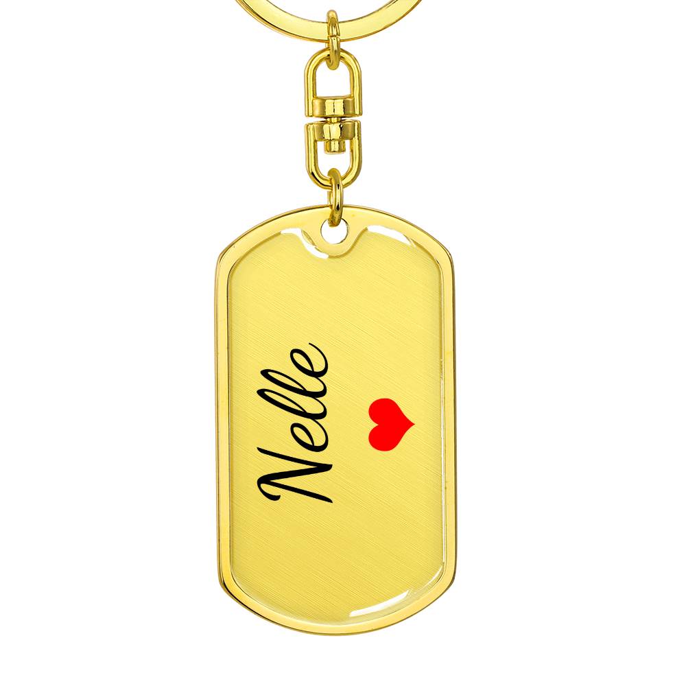 Nelle Keychain – Custom Name Keychain for Women