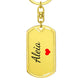 Aleia Keychain – Custom Name Keychain for Women