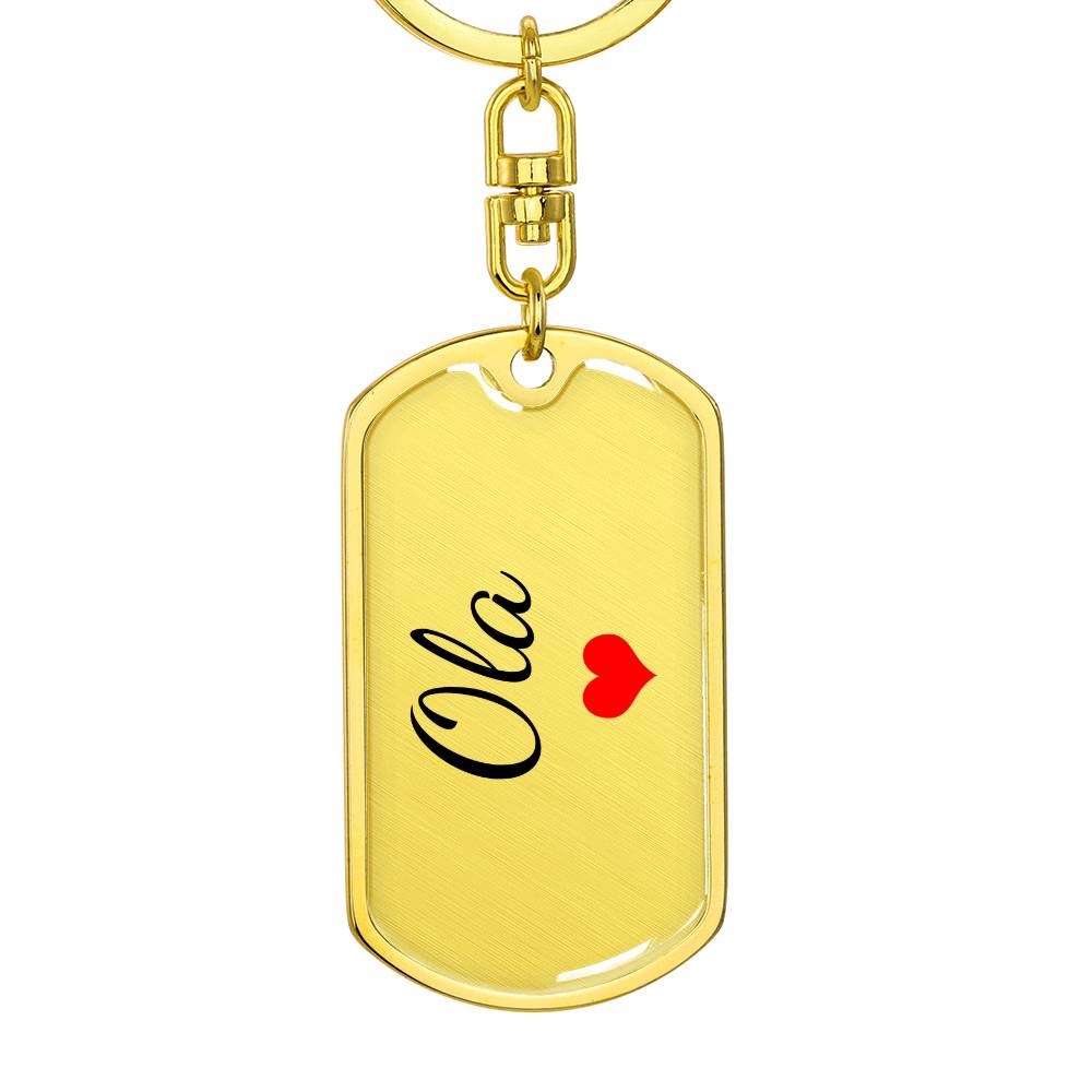 Ola Keychain – Custom Name Keychain for Women