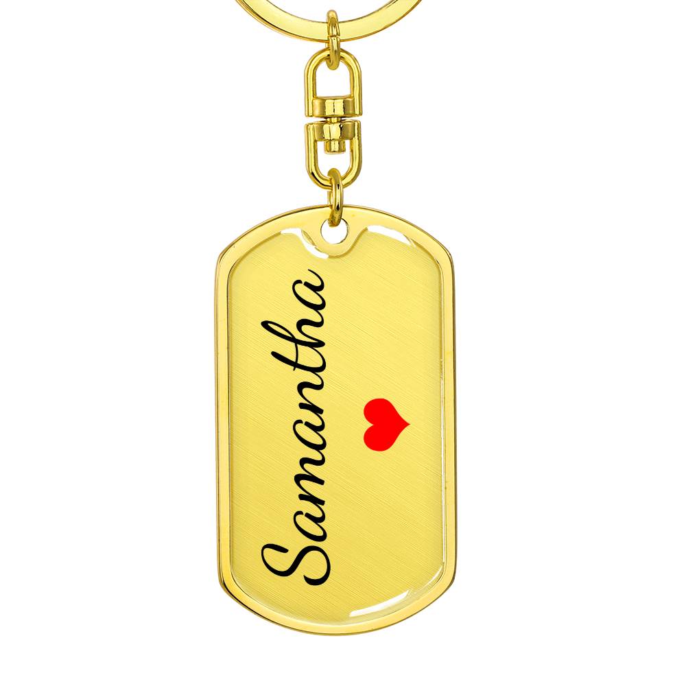 Samantha Keychain – Name Keychain Gift