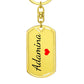 Adamina Keychain – Name Keychain for Women