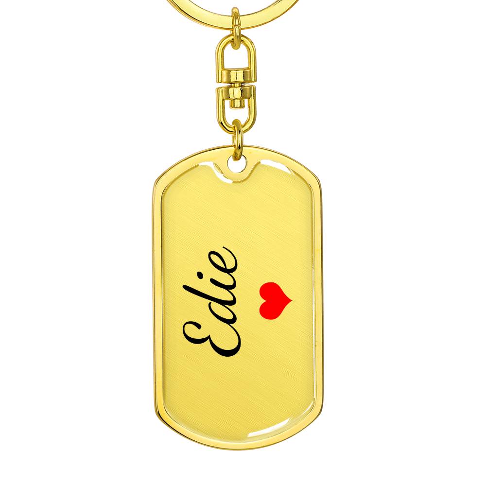 Edie Keychain – Custom Name Keychain for Women