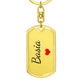 Basia Keychain – Custom Name Keychain for Women
