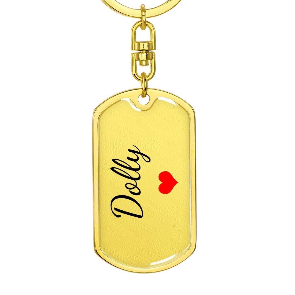 Dolly Keychain – Custom Name Keychain for Women
