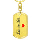 Lavender Keychain – Name Keychain Gift