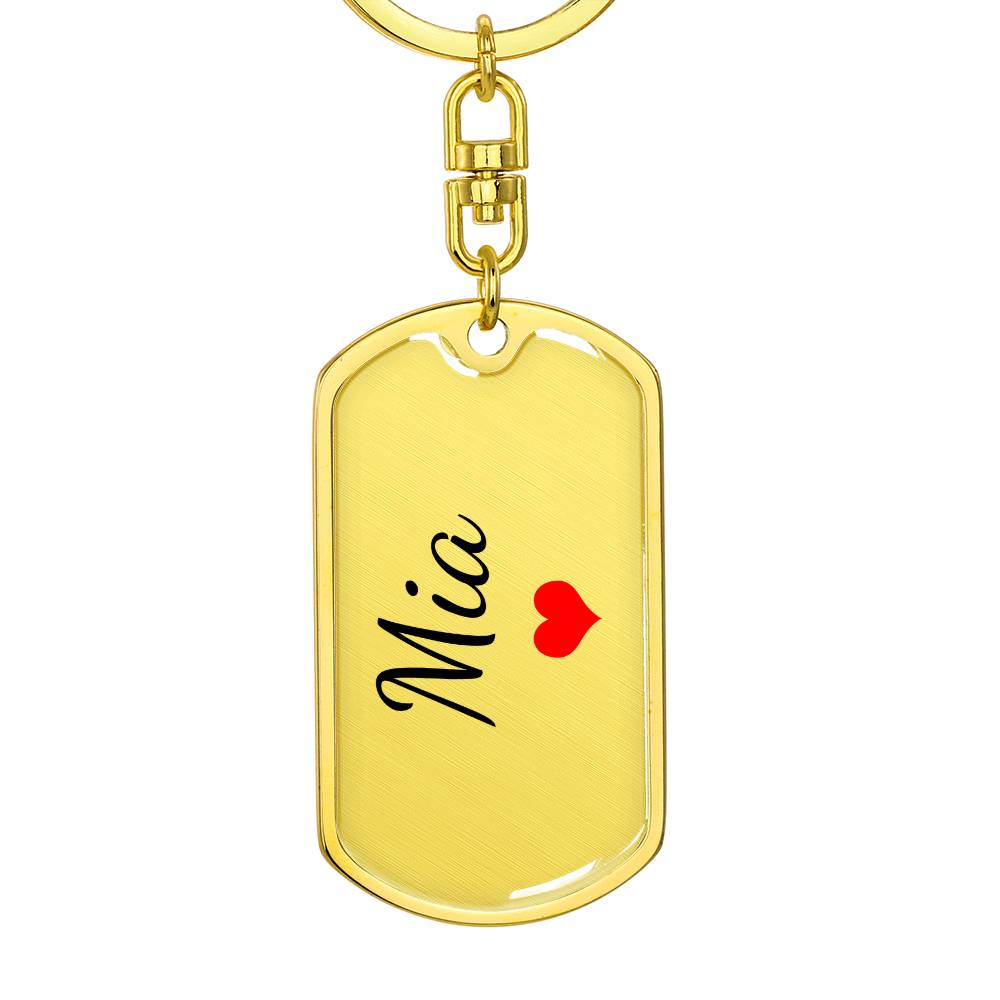 Mia Keychain – Custom Name Keychain for Women
