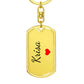 Krisa Keychain – Custom Name Keychain for Women