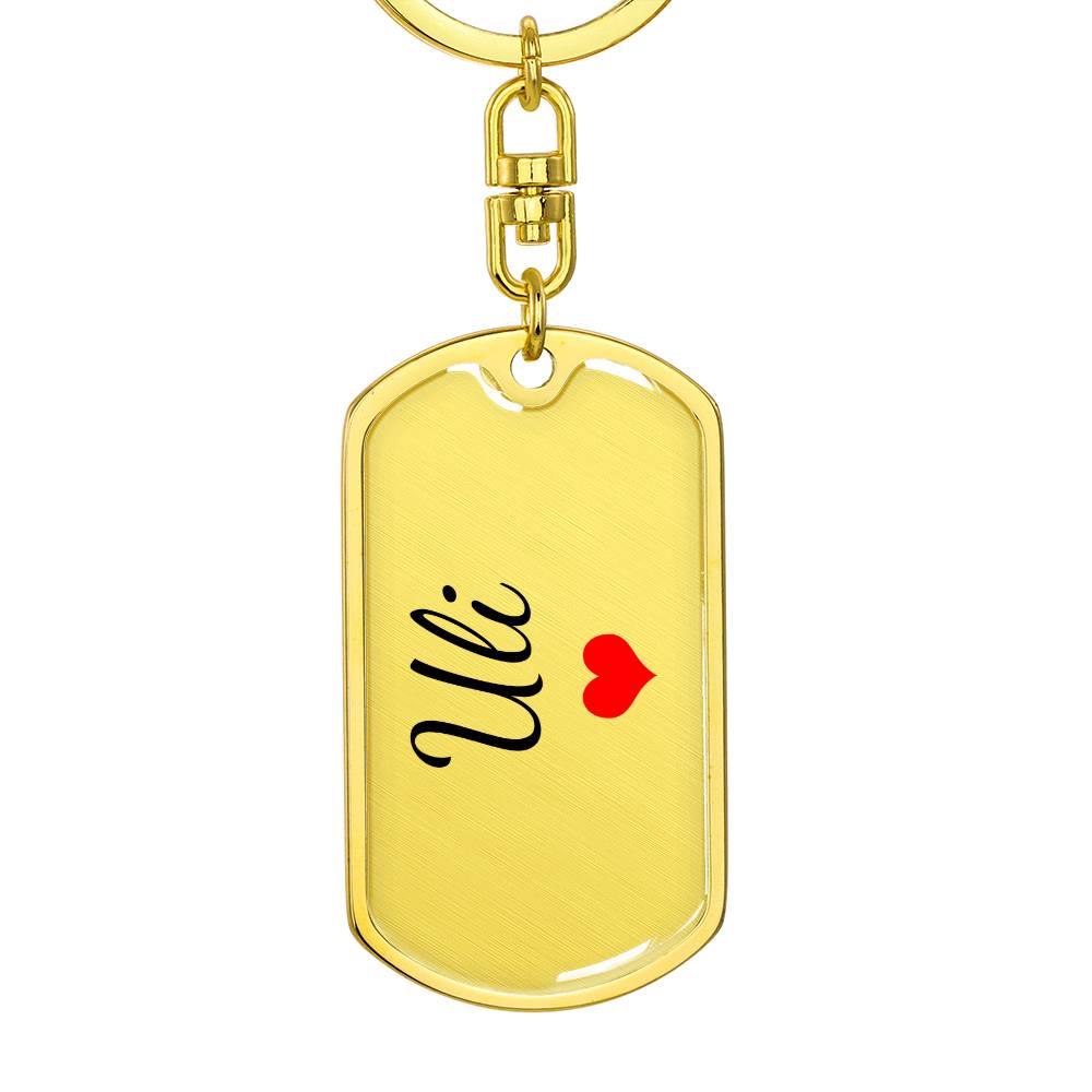 Uli Keychain – Custom Name Keychain for Women