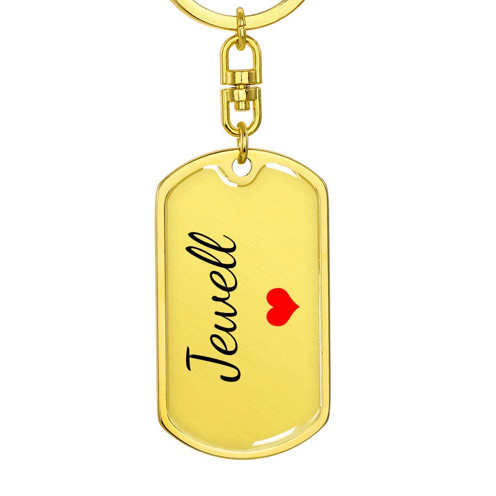 Jewell Keychain – Custom Name Keychain for Women