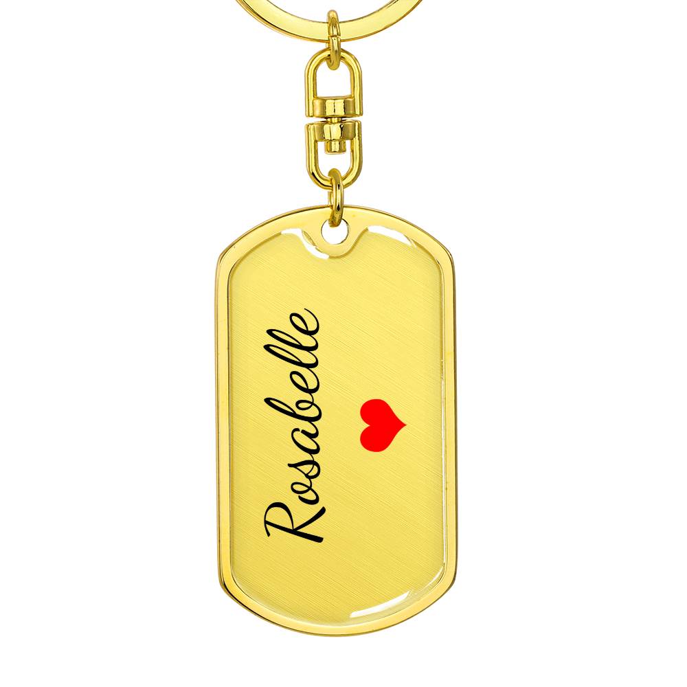 Rosabelle Keychain – Name Keychain Gift