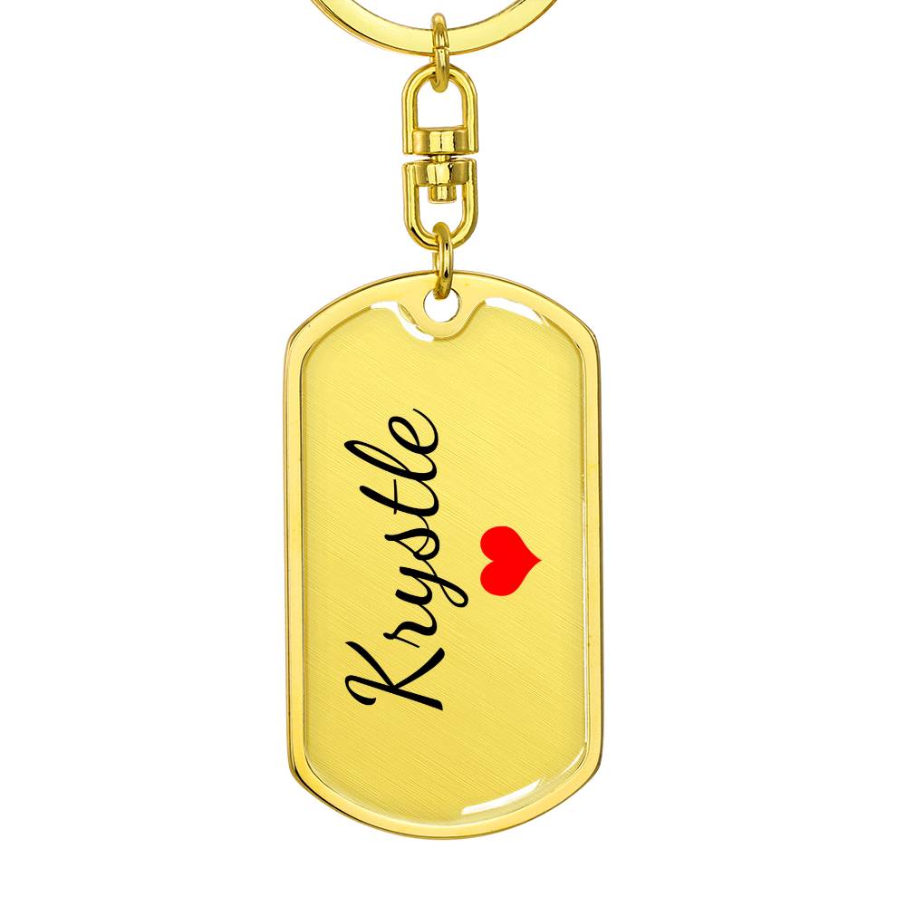 Krystle Keychain – Name Keychain for Women