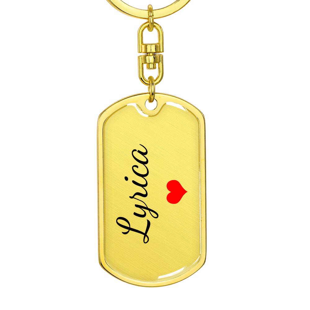 Lyrica Keychain – Custom Name Keychain for Women